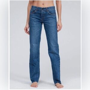 A.S.K.K. NY Long Low-Rise Straight Women’s Jeans in Sundowner - 24